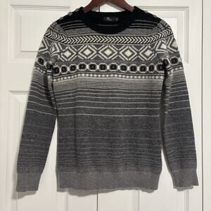 Women’s Neve Sweater Black Gray Size Small